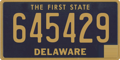 DE license plate 645429