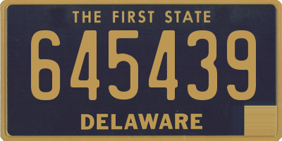 DE license plate 645439
