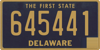 DE license plate 645441