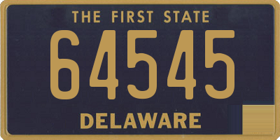 DE license plate 64545