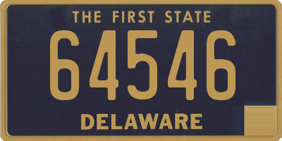 DE license plate 64546