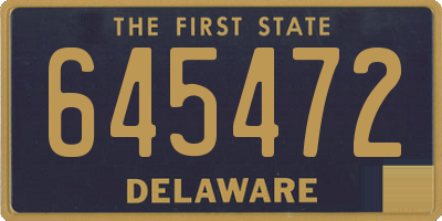 DE license plate 645472
