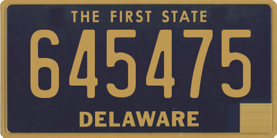 DE license plate 645475