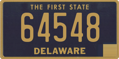 DE license plate 64548