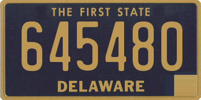 DE license plate 645480