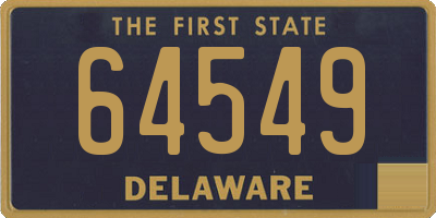 DE license plate 64549