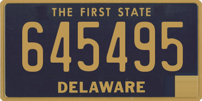 DE license plate 645495