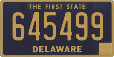 DE license plate 645499
