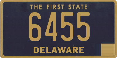 DE license plate 6455