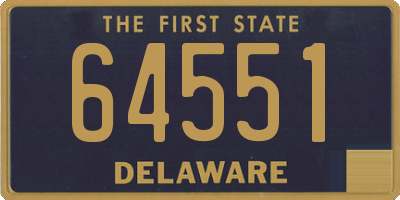 DE license plate 64551