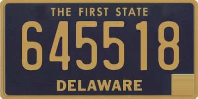 DE license plate 645518
