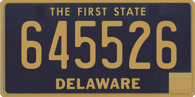 DE license plate 645526