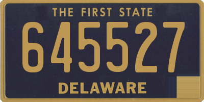 DE license plate 645527