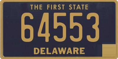 DE license plate 64553