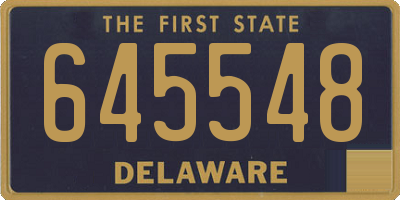 DE license plate 645548