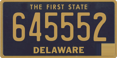 DE license plate 645552