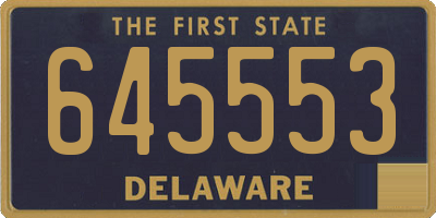 DE license plate 645553
