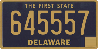 DE license plate 645557
