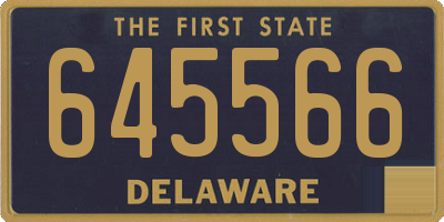 DE license plate 645566