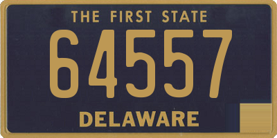 DE license plate 64557