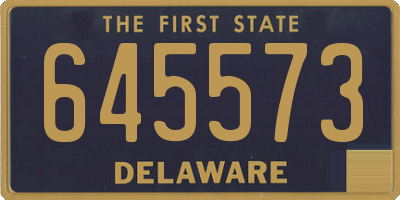 DE license plate 645573