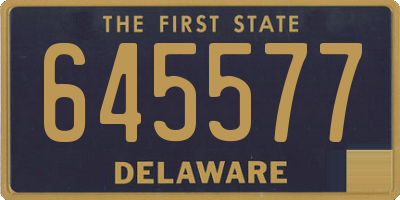 DE license plate 645577