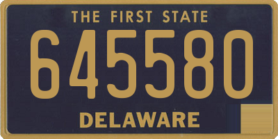DE license plate 645580