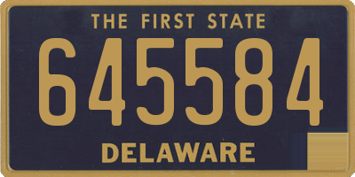 DE license plate 645584