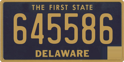 DE license plate 645586