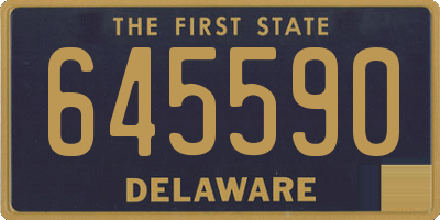 DE license plate 645590