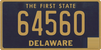 DE license plate 64560