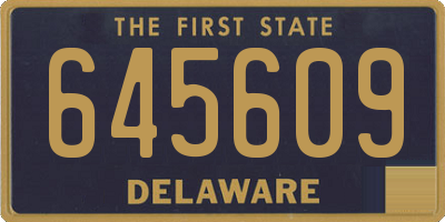 DE license plate 645609
