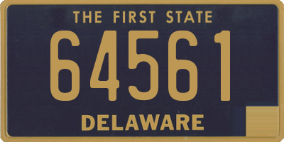 DE license plate 64561