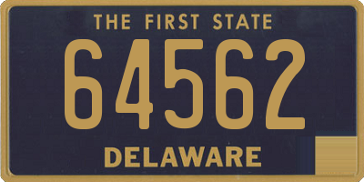 DE license plate 64562