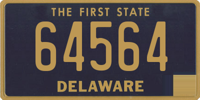 DE license plate 64564