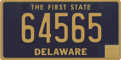 DE license plate 64565