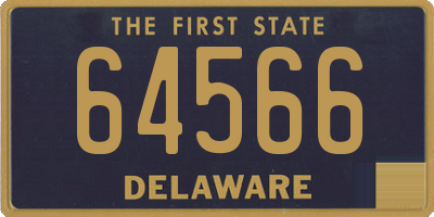 DE license plate 64566