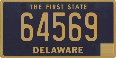 DE license plate 64569