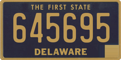 DE license plate 645695