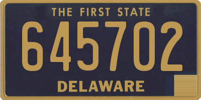 DE license plate 645702