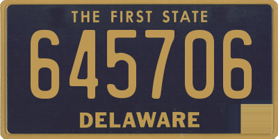 DE license plate 645706