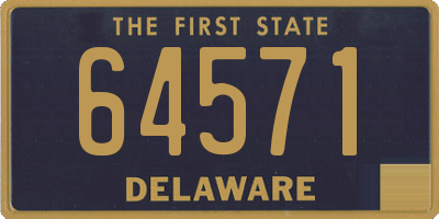 DE license plate 64571