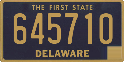 DE license plate 645710