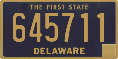 DE license plate 645711