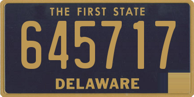 DE license plate 645717