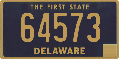DE license plate 64573