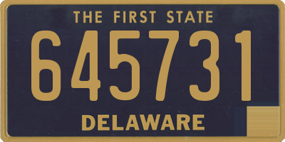 DE license plate 645731