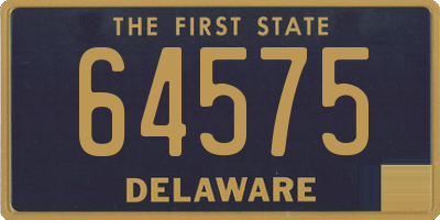 DE license plate 64575