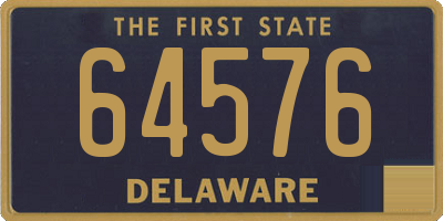 DE license plate 64576