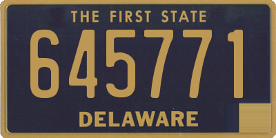 DE license plate 645771